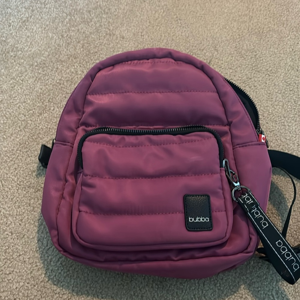 Small purple backpack